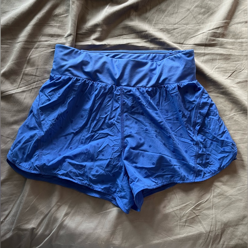 Blue Polka Dot Fabletics shorts